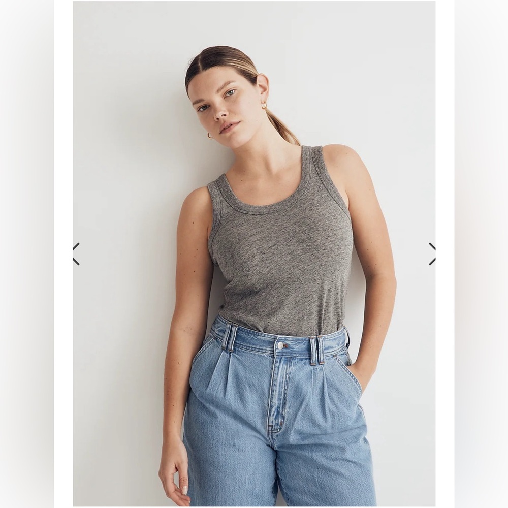 Madewell Whisper Cotton Scoopneck Tank Top